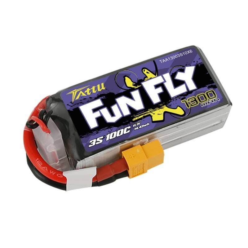 Baterija Tattu Funfly 1300mAh 11,1V 100C 3S1P XT60 2