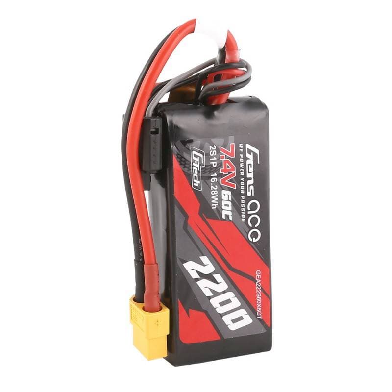 GensAce G-Tech LiPo baterija 2200mAh 7.4V 60C 2S1P XT60 4