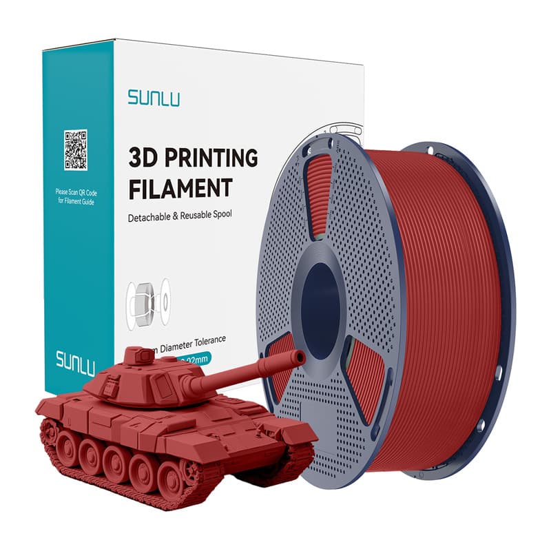 Sunlu PLA+ High-Speed filament - rdeča, 1kg