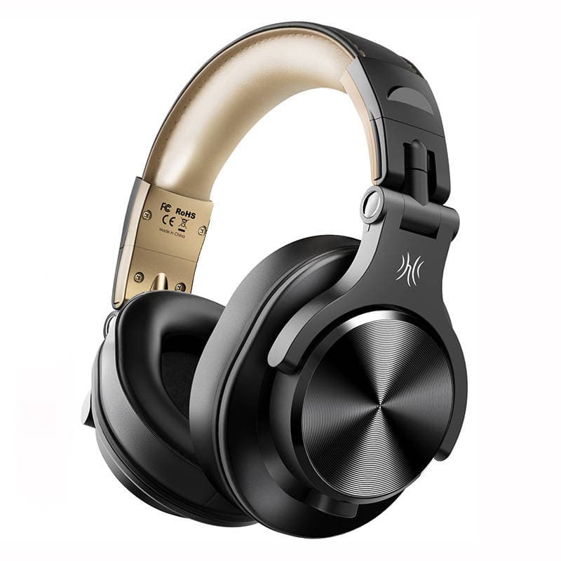 Oneodio Fusion A70 brezžične slušalke, zlate (DJ, Bluetooth 5.2)