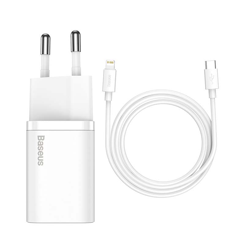 Baseus Super Si Quick Charger 1C 20W USB-C kabel Lightning 1m (bela) 7