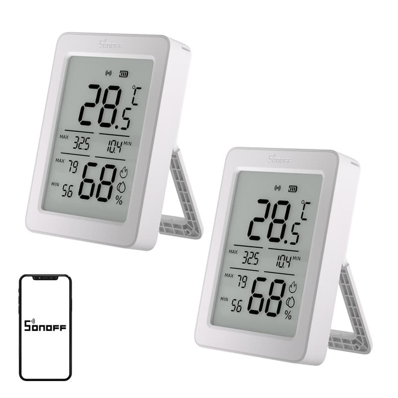 SONOFF SNZB-02DR2 Senzor temperature in vlažnosti (Zigbee), 2 kosi