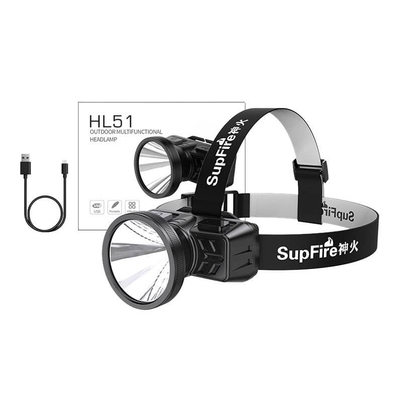 Naglavna svetilka Superfire HL51, 160 lm, micro-USB, 300m 2