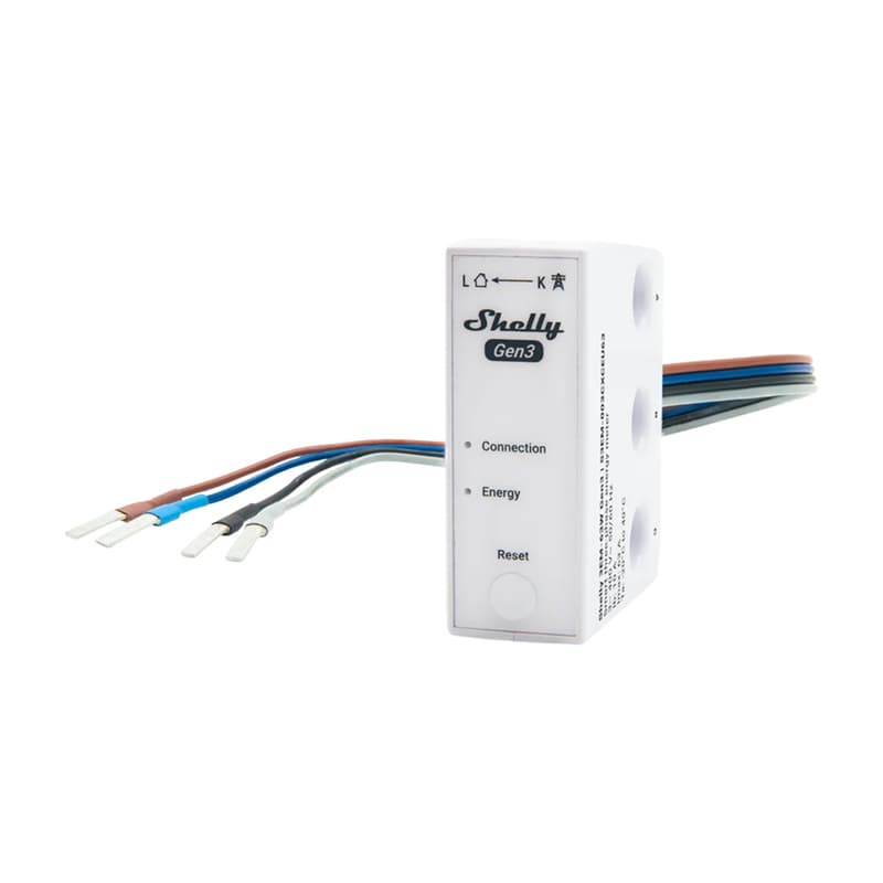 Shelly 3EM-63W Gen3 WiFi energijski merilec (žični)