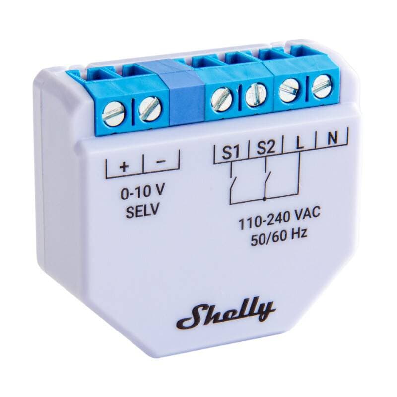 Shelly Plus WiFi 0-10V zatemnilnik svetlobe