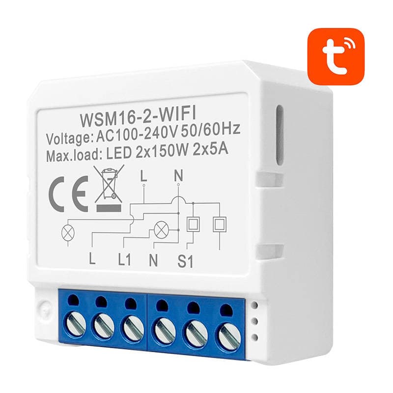 Pametni modul WiFi Avatto WSM16-W2 TUYA (2-kanalni) 2
