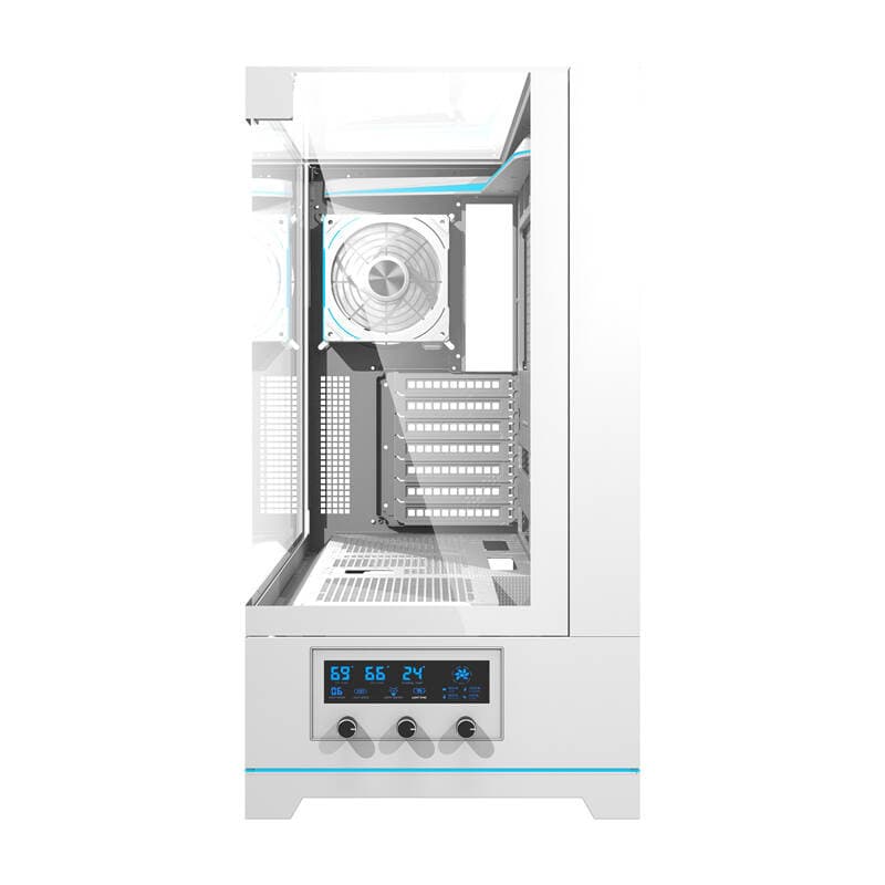 Računalniško ohišje Darkflash DY450 PRO (belo) + 1 ventilator 3
