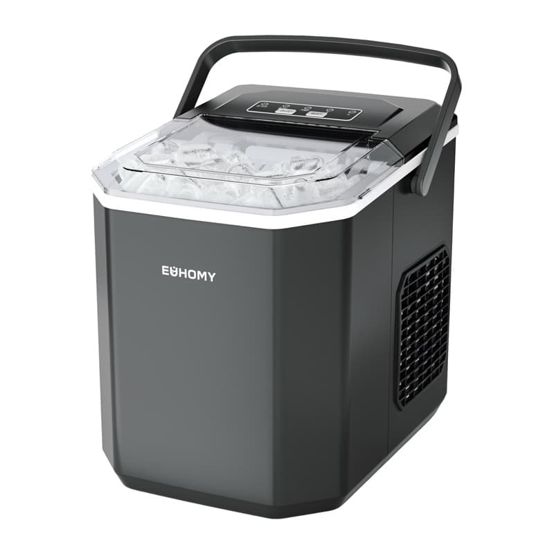 Euhomy IM011 avtomatski ledomat, 1.2 L, 12 kg (črn)