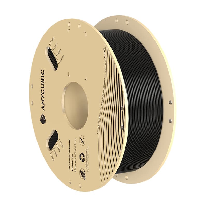 PLA Anycubic 1 KG filament, črn