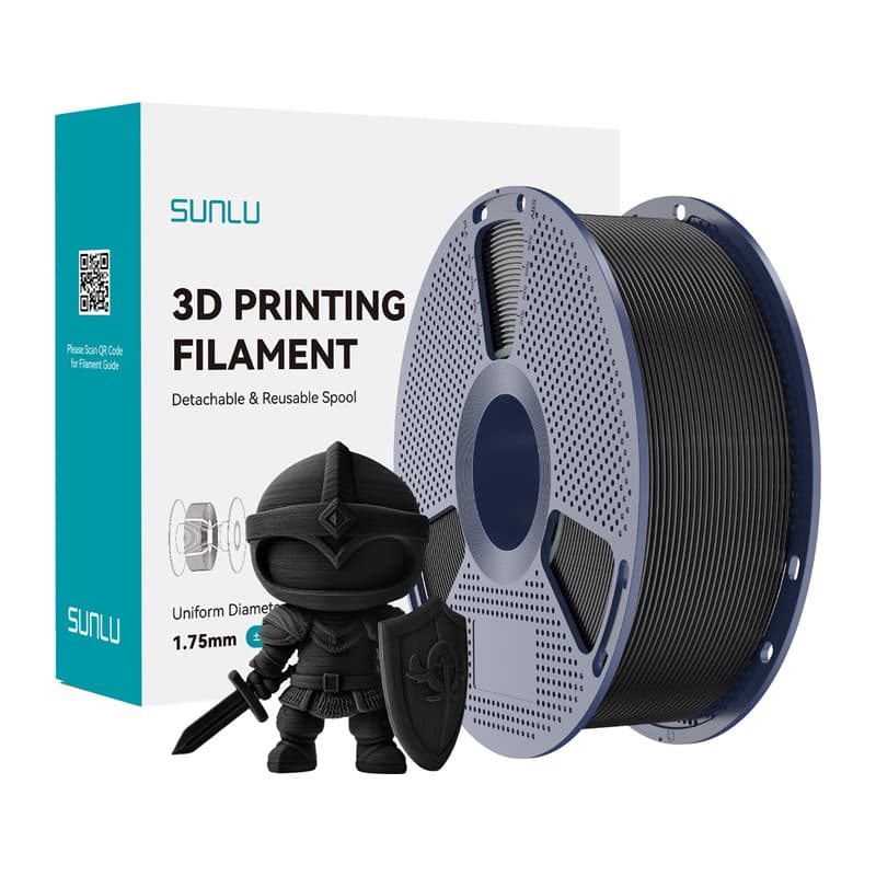 Sunlu PLA+ filament - črna, 1kg