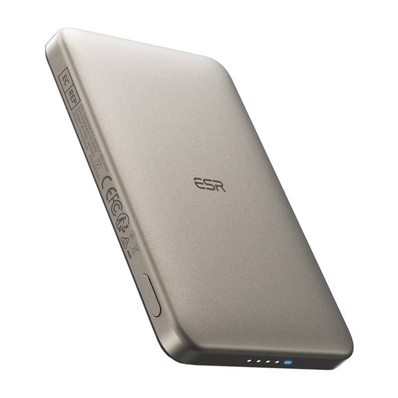 ESR Qi2 MagSlim 5000 mAh magnetna prenosna baterija (peščena)