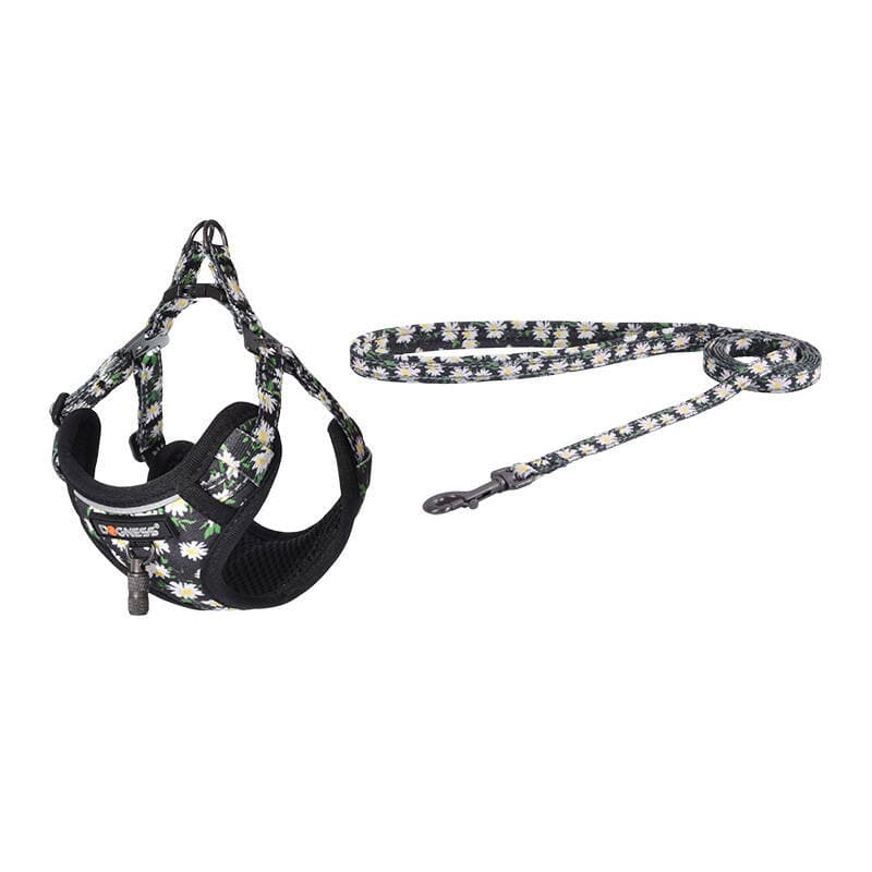 Pasji set Dogness: oprsnica in povodec (Daisy Black)