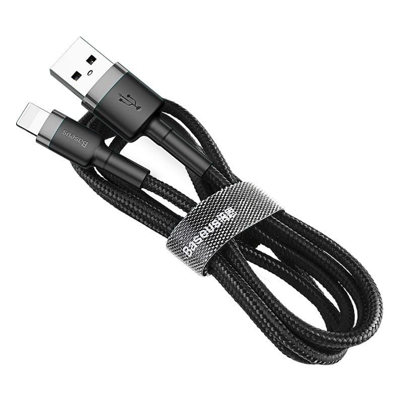 Baseus Cafule USB Lightning kabel, 1,5A, 2m (Siv+Črn) 3