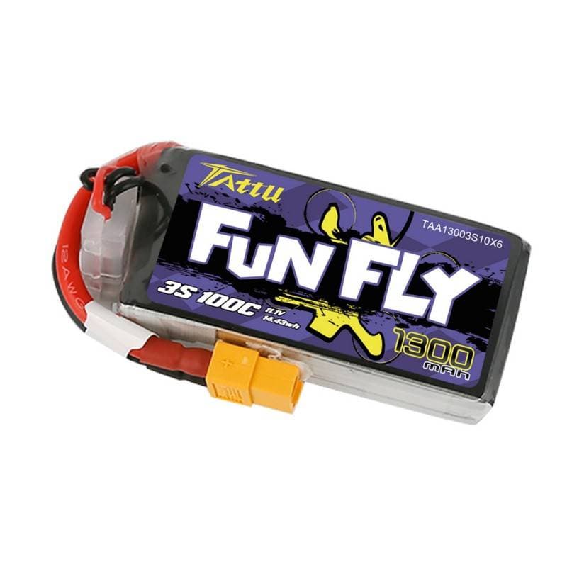 Baterija Tattu Funfly 1300mAh 11,1V 100C 3S1P XT60 3