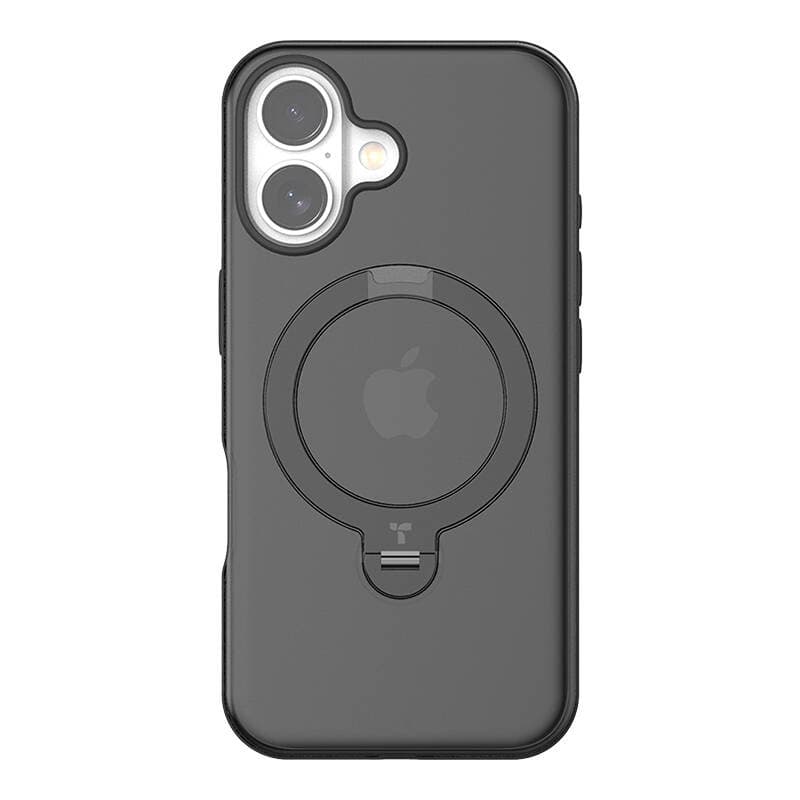 Torras Ostand Spin etui za iPhone 16 Plus (črn)