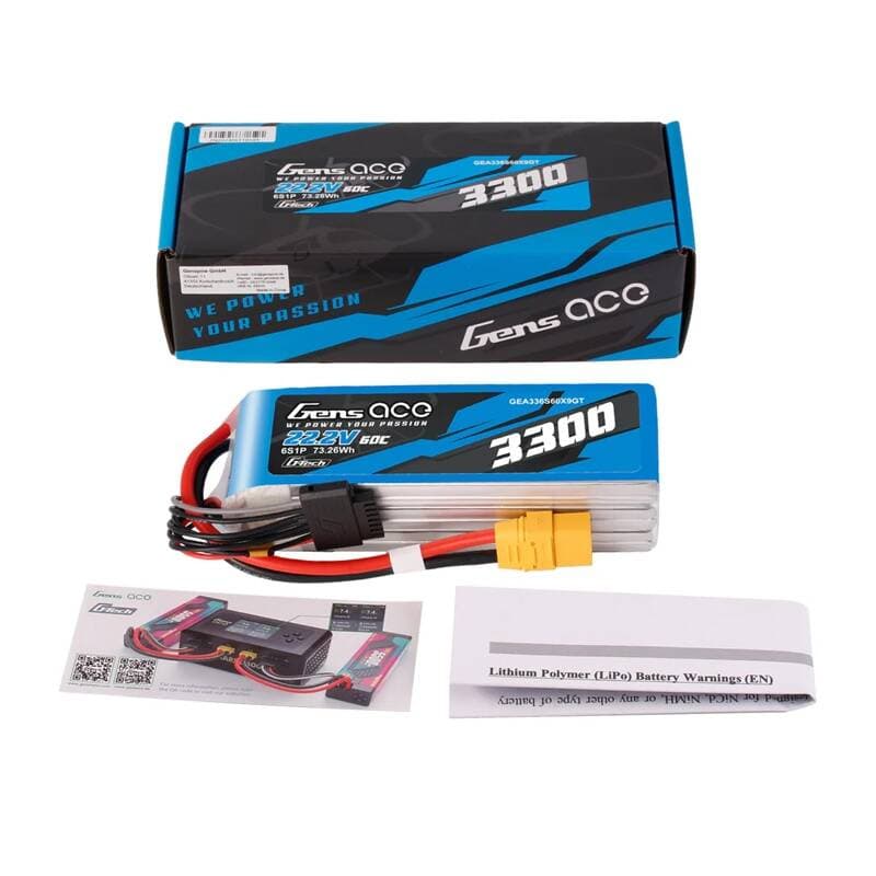 Lipo baterija Gens Ace G-Tech 3300mAh 22.2V 60C 6S1P XT90 5