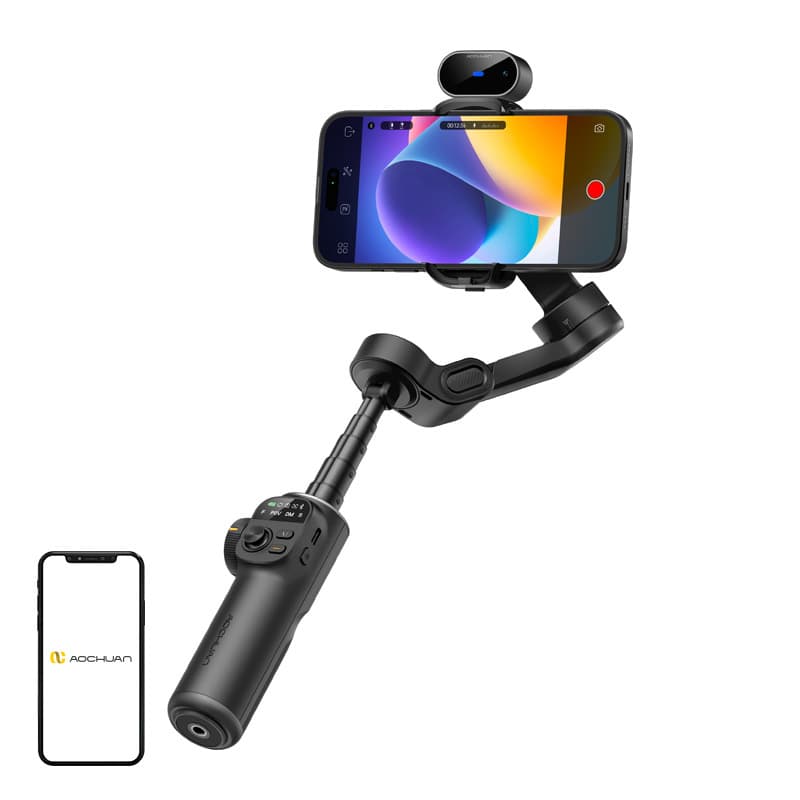 AOCHUAN X2 Gimbal z AI senzorjem - črn