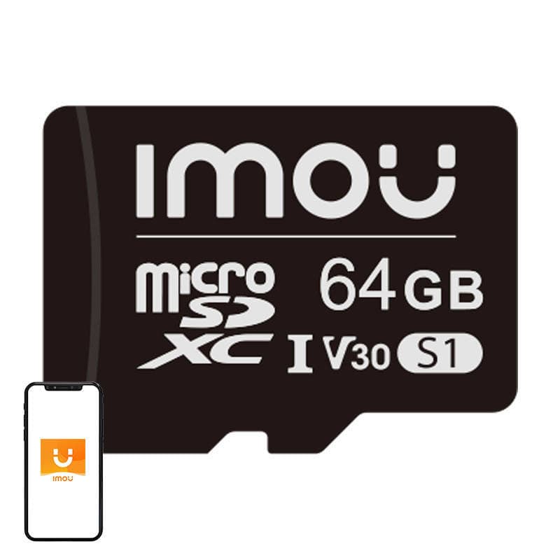 Pomnilniška kartica IMOU microSD 64GB (UHS-I, SDXC, 10/U3/V30, 95/38 MB/s)