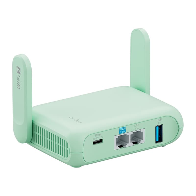 GL.iNet Beryl 7 GL-MT3600BE Wi-Fi 7 (3570 Mb/s) usmerjevalnik