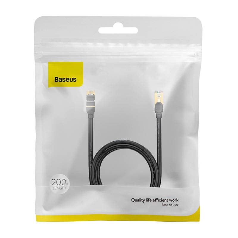 Baseus ethernetni omrežni kabel rj45, 10gbps, 2m (črn)