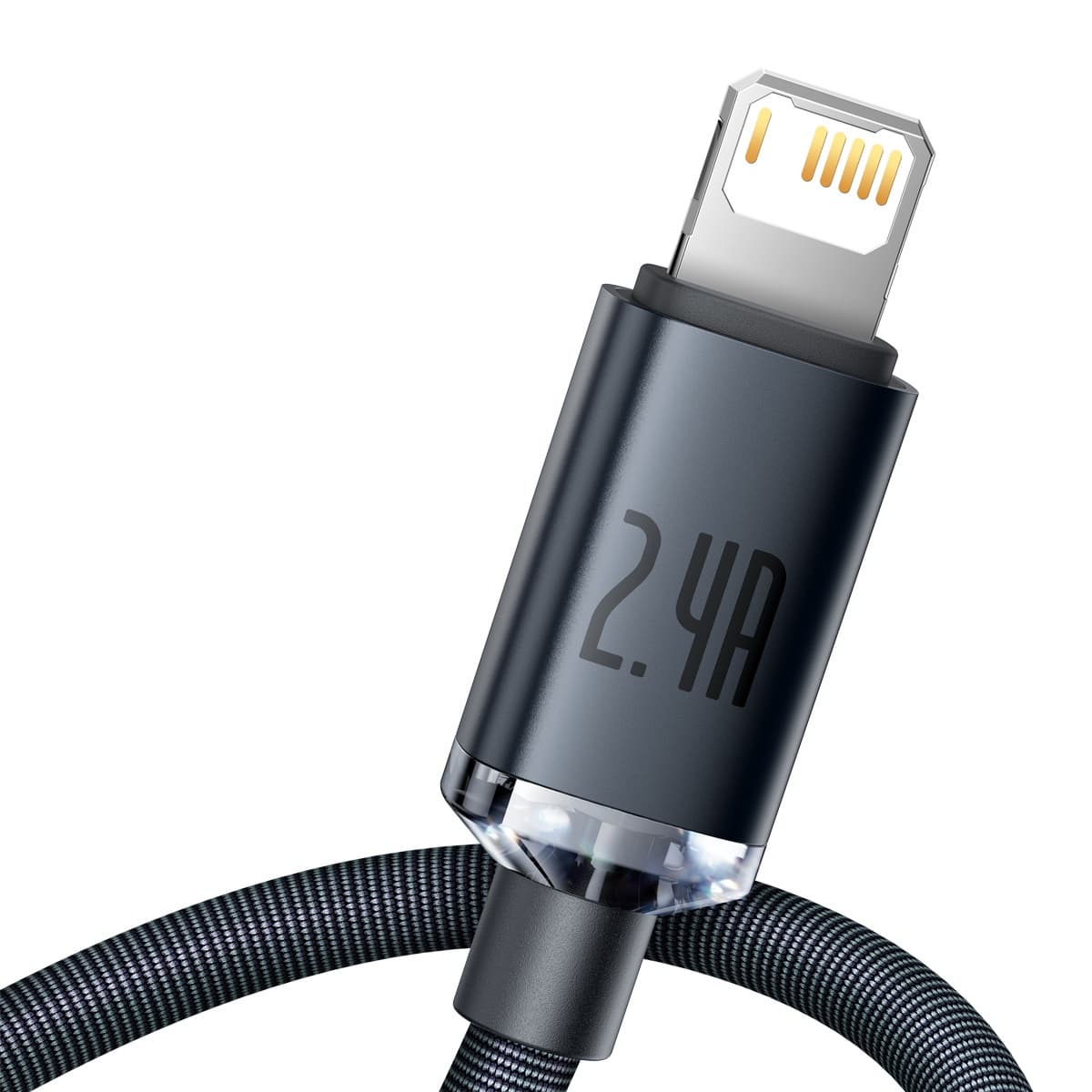 Kabel USB Lightning Crystal Shine, 2.4A, 2m 3