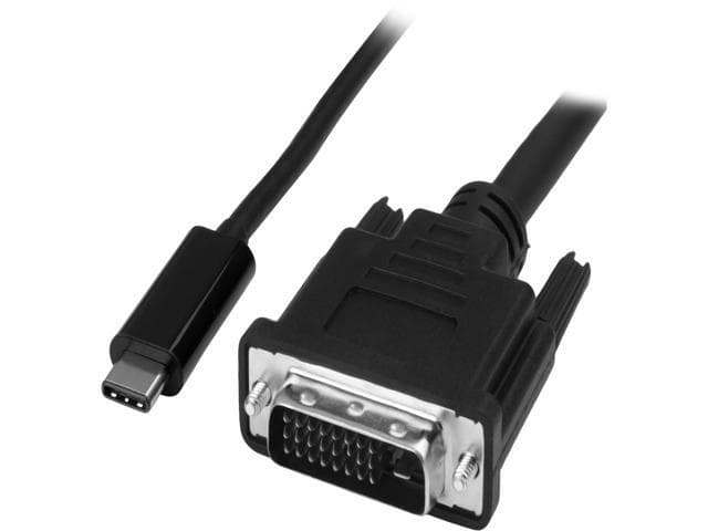 StarTech.com CDP2DVIMM2MB USB-C to DVI Cable - 6 ft / 2m - 1080p - 1920x1200 - USB-C DVI Monitor Cable - USB C Cable - Computer Monitor Cable 3
