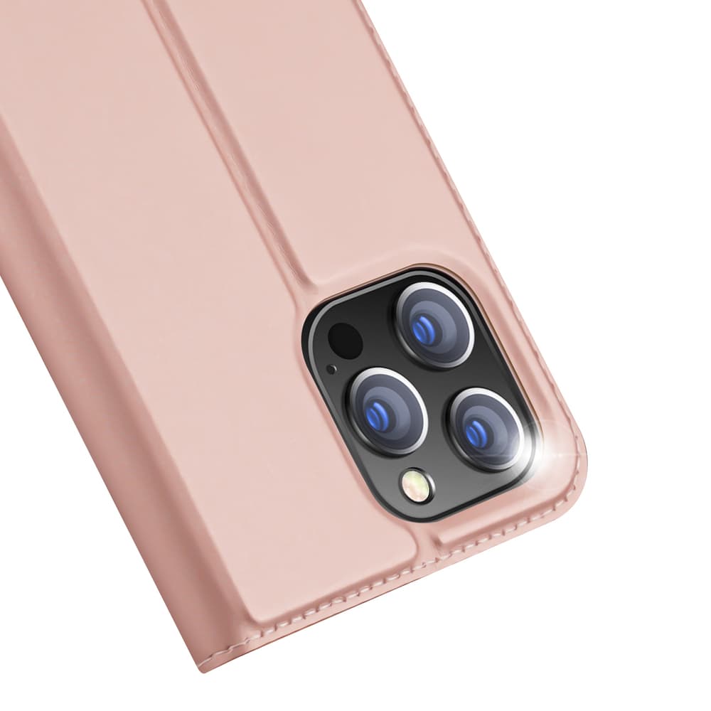 Dux Ducis Skin Pro denarnica ovitek za iPhone 15 Pro - Roza 3