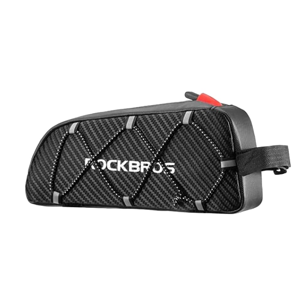 Rockbros 039BK 1L torba za okvir kolesa, pletena - črna