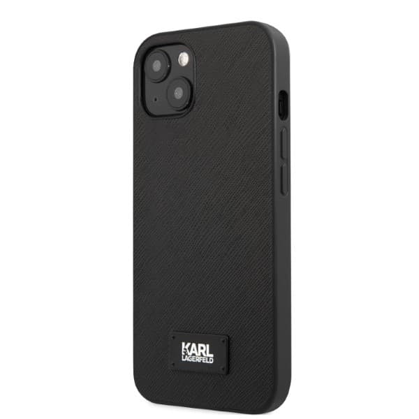 Karl Lagerfeld Saffiano Plaque ovitek za iPhone 13 mini (5.4") - črn 2