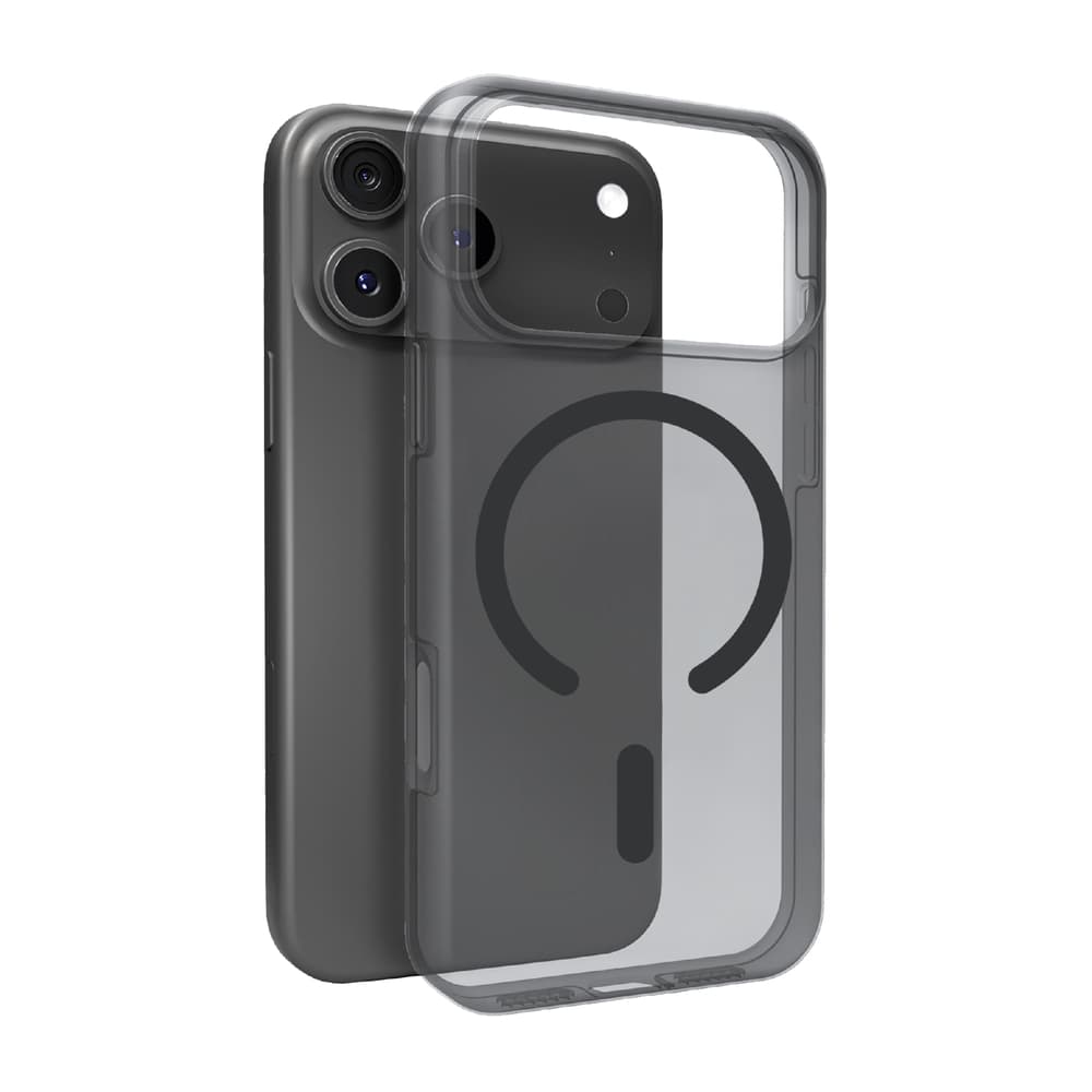 Puro Daylight Silikonski ovitek za iPhone 17 Pro Max (združljiv z MagSafe) - Svetlo črn
