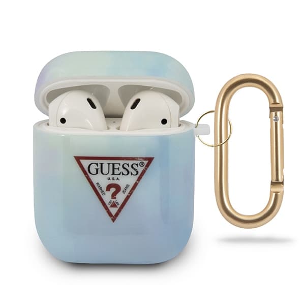 Guess GUACA2TPUMCGC02 etui za AirPods 1/2 Gen. Tie & Dye - moder