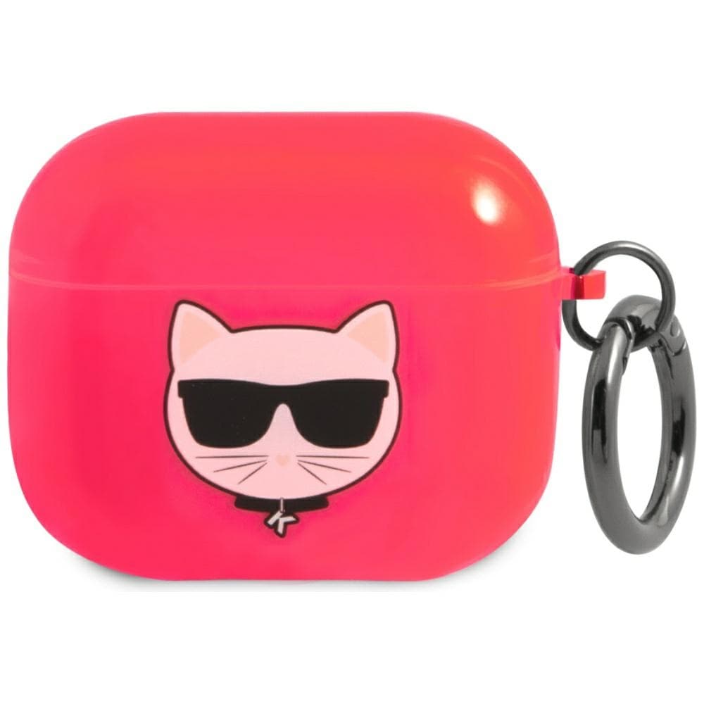 Ovitek Karl Lagerfeld Choupette za AirPods 3 - roza