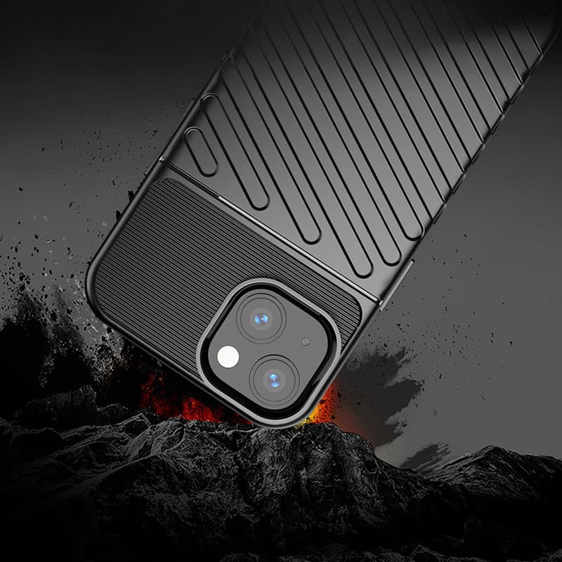 Thunder Case Fleksibilna TPU ovitek za iPhone 13 mini - Modra 7