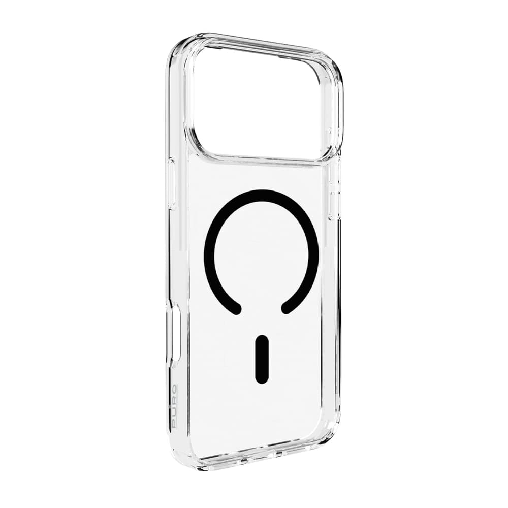 Puro Lite Mag ovitek za iPhone 17 Pro - prozoren s črnim obročem