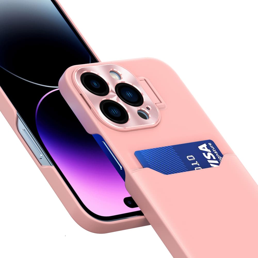 Hurtel ovitek z oporo za iPhone 14 Plus, roza 5