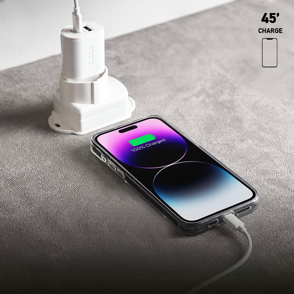 SBS 20W stenski polnilnik USB-A USB-C s Power Delivery - bel 7