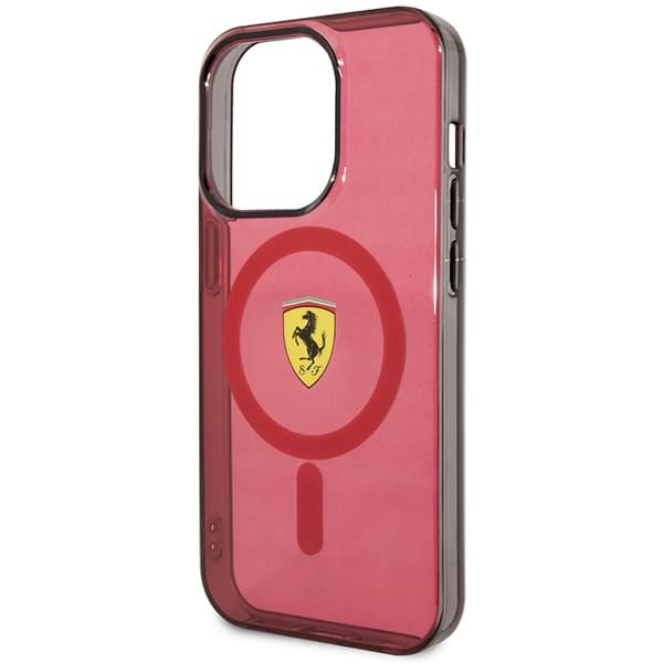 Ferrari FEHMP14LUKR etui za iPhone 14 Pro 6.1" rdeč/rdeč Magsafe 6