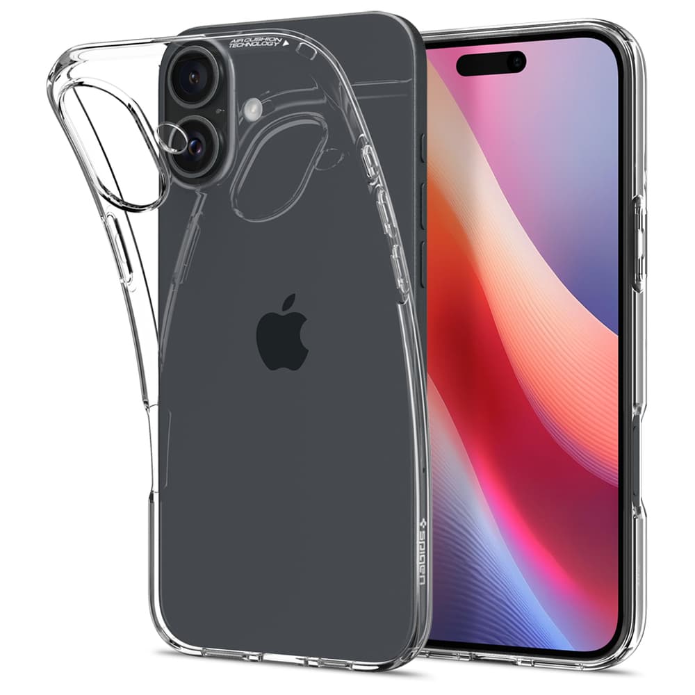 Spigen Liquid Crystal ovitek za iPhone 16 Plus - Prozoren