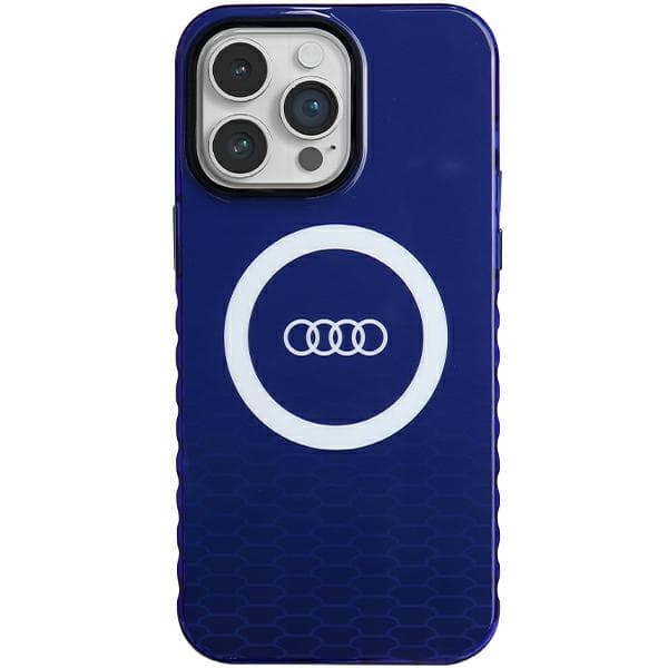 Audijeva ovitek MagSafe Big Logo IML za iPhone 14 Pro Max - moder