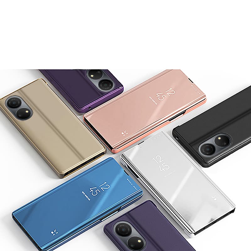 Ovitek Hurtel Clear View Case za Honor X7 / Honor Play 30 Plus, črn 5
