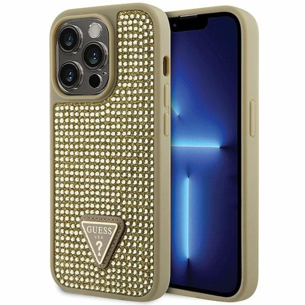Ovitek za iPhone 14 Pro Guess GUHCP14LHDGTPD, zlati