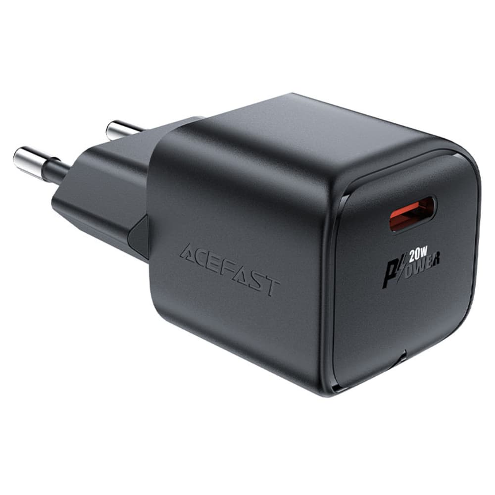 Acefast A73 Mini PD 20W GaN USB-C polnilec, črn
