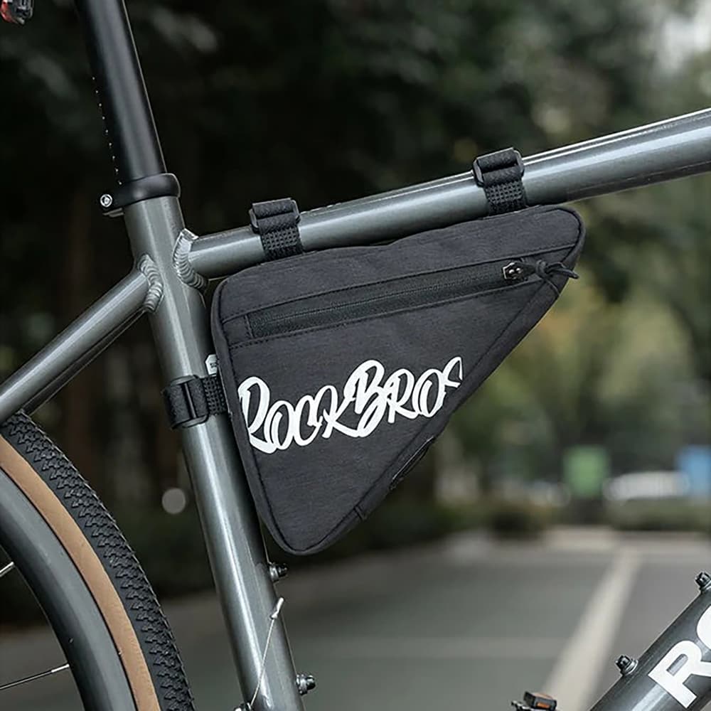 Rockbros G001 trikotna torba za okvir 0,8L - črna 4