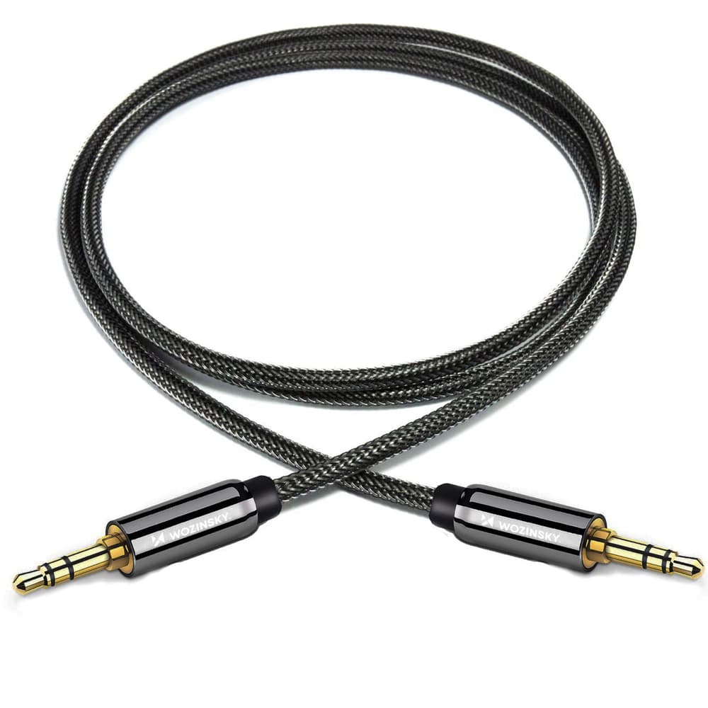 Wozinsky univerzalni mini jack AUX kabel (moški-moški) 2m, črn 4