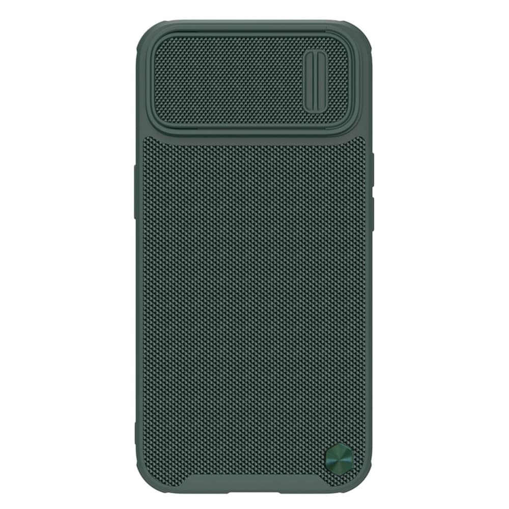 Ovitek Nillkin Textured S za iPhone 14 Pro Max, ojačan z zaščito kamere, temno zelen
