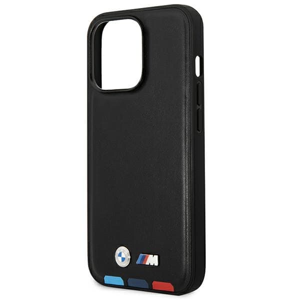 BMW ovitek za iPhone 14 Pro Max 6.7" (usnjeni, črn) 6