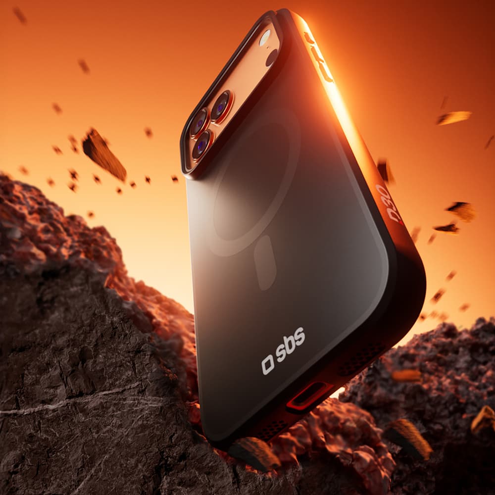 SBS Full Active Mag ovitek z D3O za iPhone 17 Pro Max, črn 3