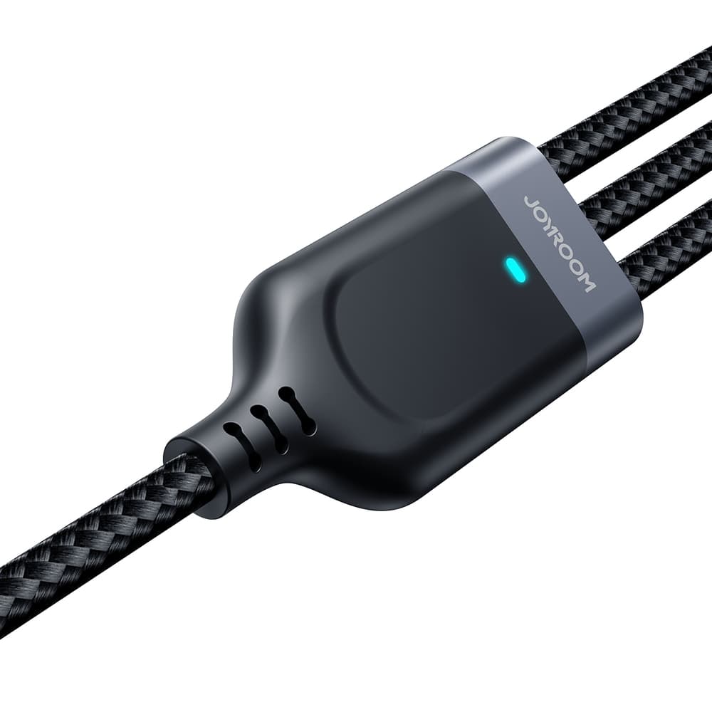 Joyroom Multi-Use S-A18 3v1 USB-A kabel (Lightning/USB-C/micro USB) 0.3m - črn 2