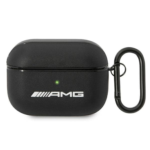 Ovitek Mercedes AMG Leather Big Logo za AirPods Pro - črn