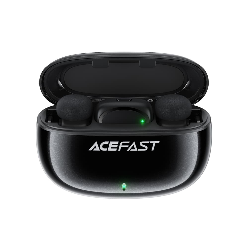 Acefast R2 brezžični lavalier mikrofona - črna